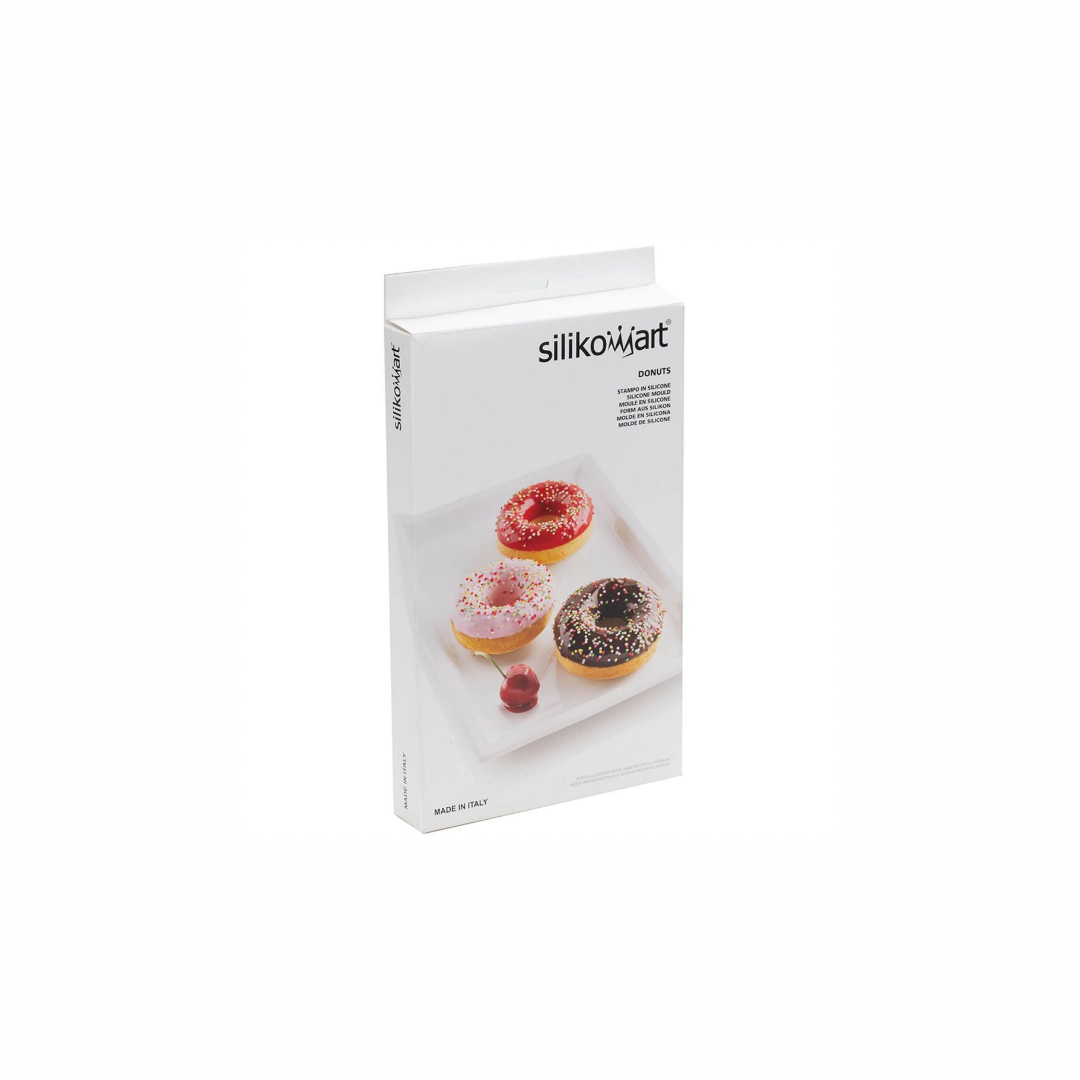 Molde de silicona donuts 6 cavidades - Silikomart